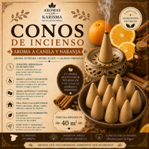 CONOS XL CANELA Y NARANJA