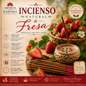 INCIENSO NATURAL INDIA- FRESA (10 varitas)
