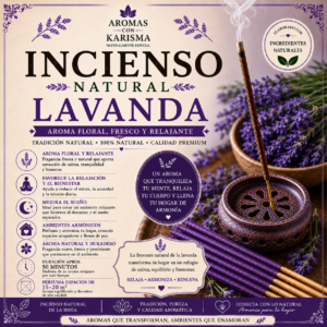 INCIENSO NATURAL INDIA- LAVANDA (10 varitas)