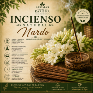 INCIENSO NATURAL INDIA- NARDO (10 varitas)