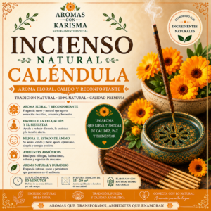 INCIENSO NATURAL INDIA- CALENDULA (10 varitas)