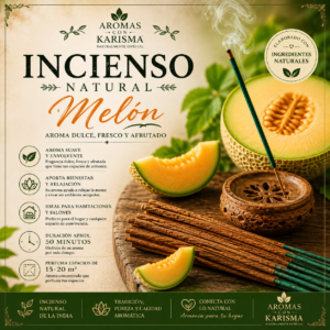 INCIENSO NATURAL INDIA- MELÓN (10 varitas)
