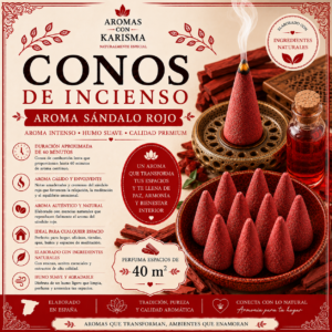 CONOS XL SÁNDALO ROJO