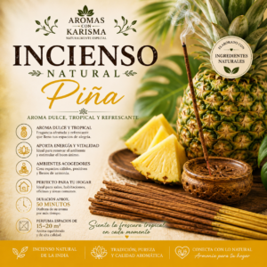 INCIENSO NATURAL INDIA- PIÑA (10 varitas)