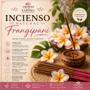 INCIENSO NATURAL INDIA- FRANGIPANI (10 varitas)