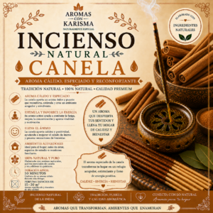 INCIENSO NATURAL INDIA- CANELA (10 varitas)