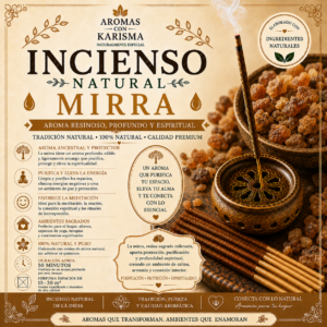 INCIENSO NATURAL INDIA- MIRRA (10 varitas)