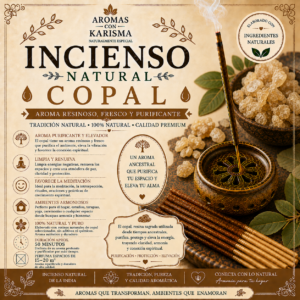 INCIENSO NATURAL INDIA- COPAL (10 varitas)