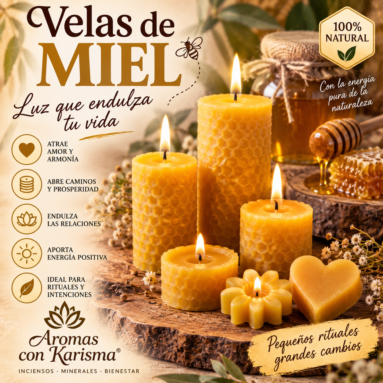 VELAS MIEL